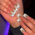 Dekorative Lange Press-On Nail Extensions Brehn