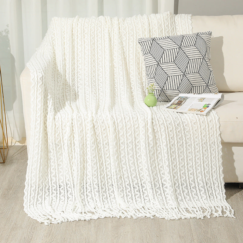 Damen hochwertige gestrickte Decke Brehn