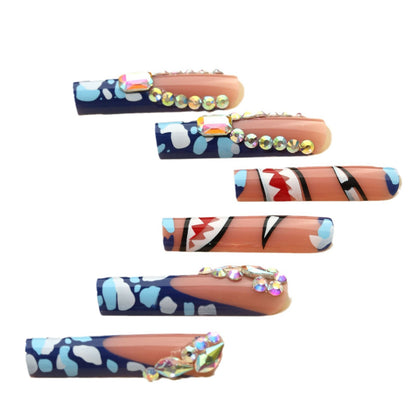 Dekoratives 3D Press-On Nagelset