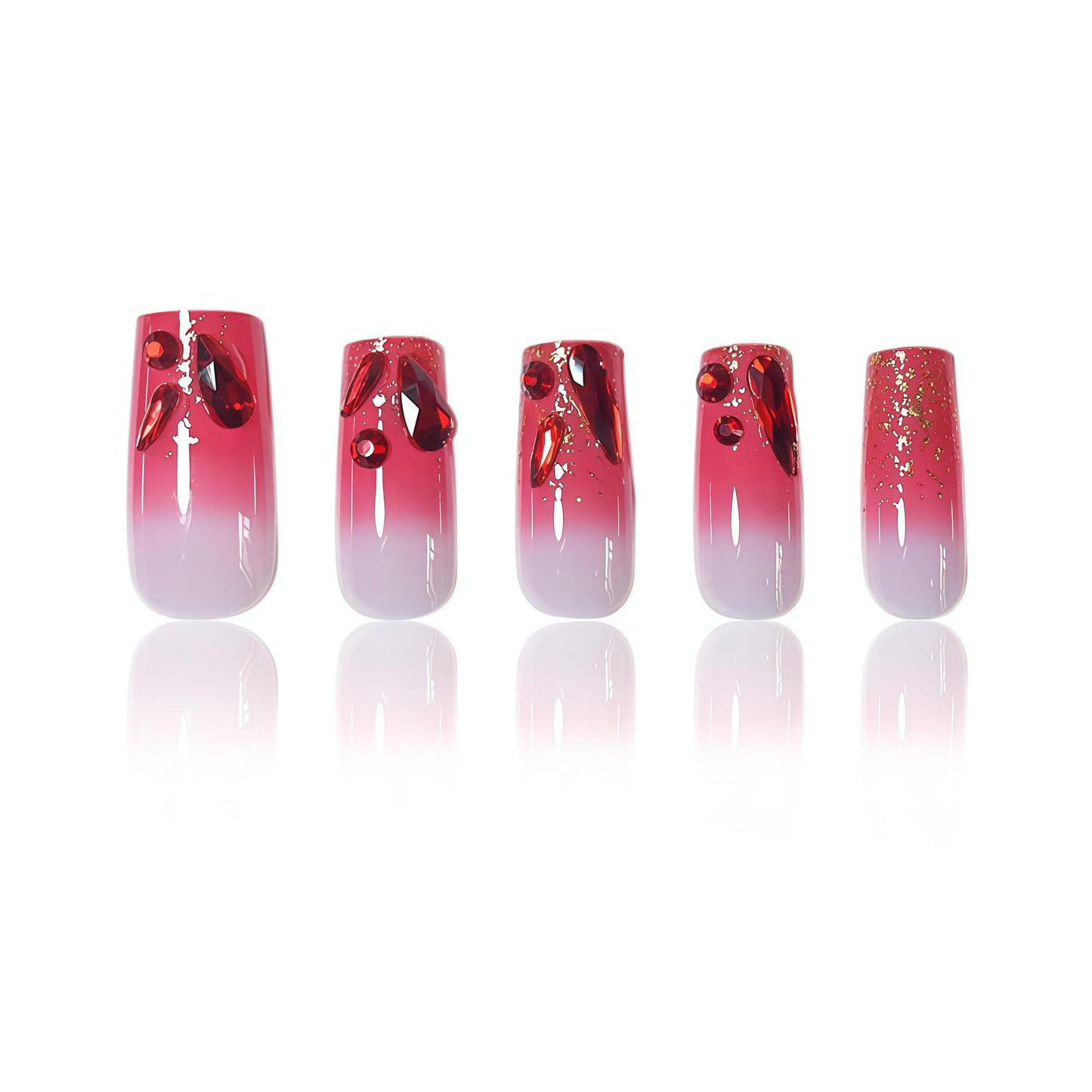 Künstlerische dekorative Gel-Nagelverlängerungen Brehn
