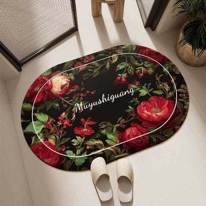 Künstlerischer floraler Dekor Teppich