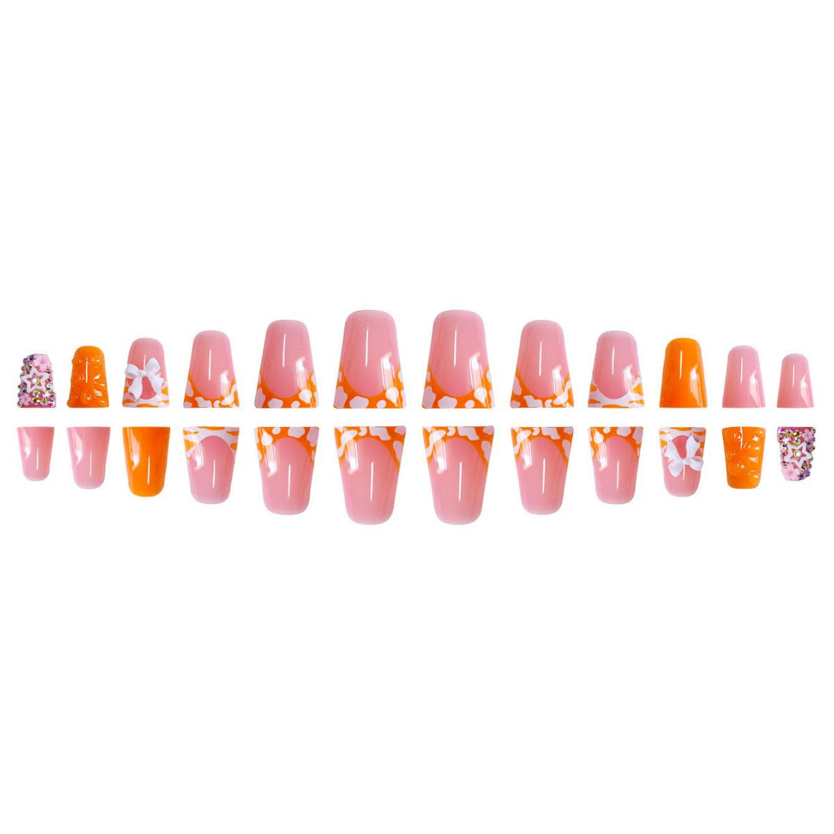 Kreative Press-On Nagelkunst Brehn