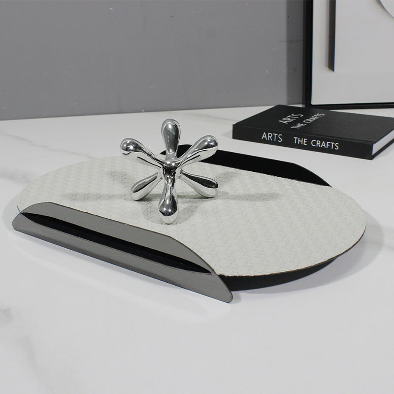 Eleganter Leder Schreibtisch-Organizer