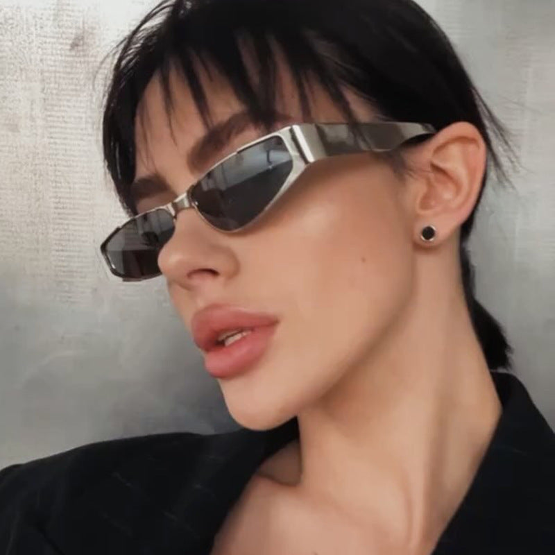 Damen elegante schmal geschnittene Sonnenbrille mit UV-Schutz Brehn