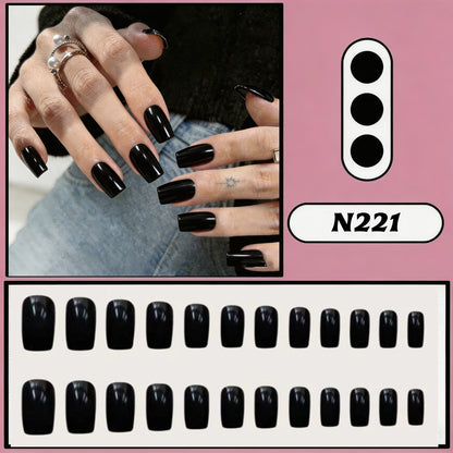 Glänzende langanhaltende Press-On-Nagelspitzen
