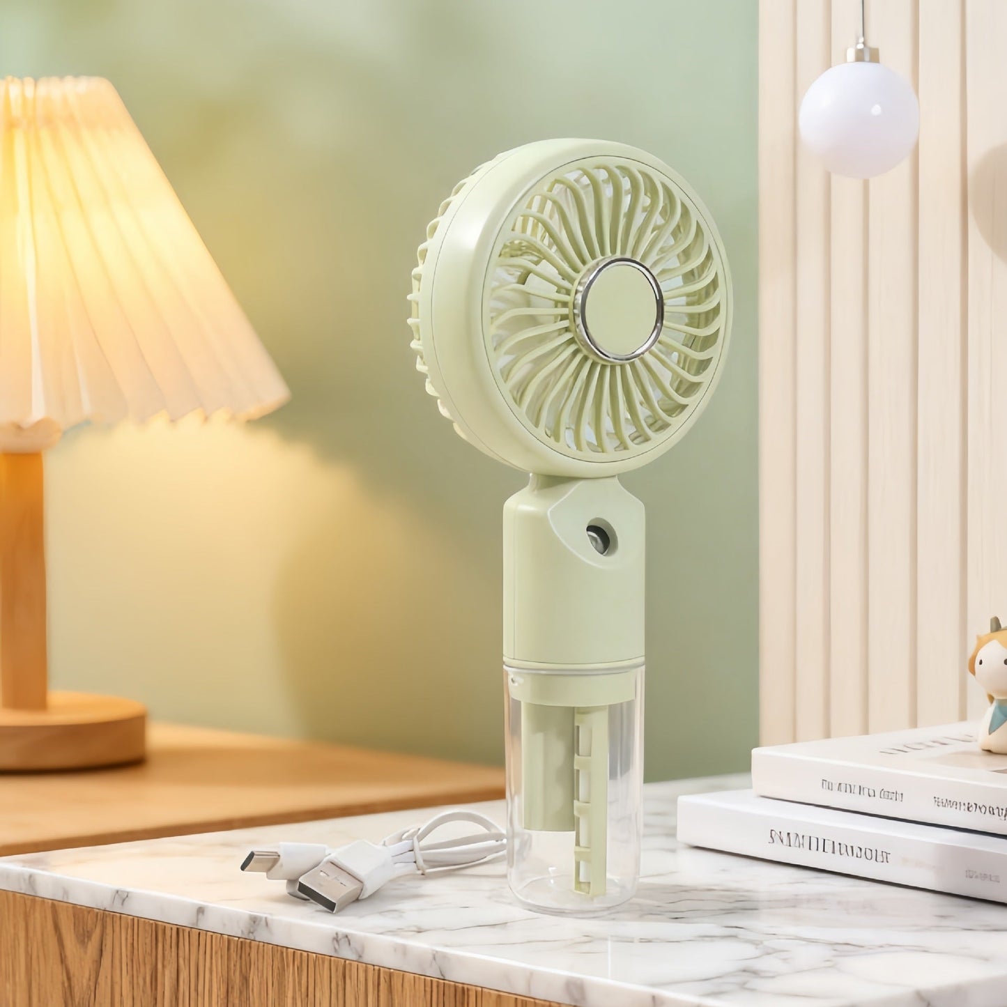 Tragbarer Mist-Fan für Frauen mit USB-Anschluss Brehn