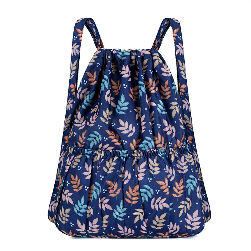 Blumenmuster Zugbeutel Rucksack Brehn