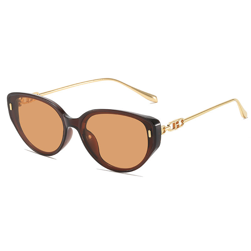 Glamouröse Retro Katzenaugen-Sonnenbrille Brehn