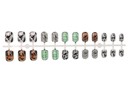 Kunstnagelset mit trendigen Tiermustern Brehn