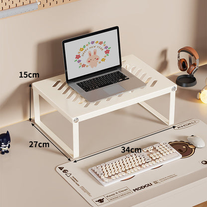 Belüfteter Aluminium-Laptop- und Monitorständer mit Kabelschlitzen