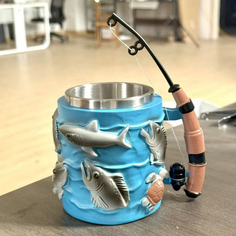 Lustige Angel-Kaffeetasse Brehn