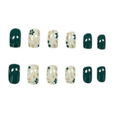 Elegante florale Kunst-Gel-Nagelverbesserungen Brehn