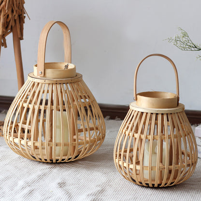 Natürliche Rattan Laterne Brehn