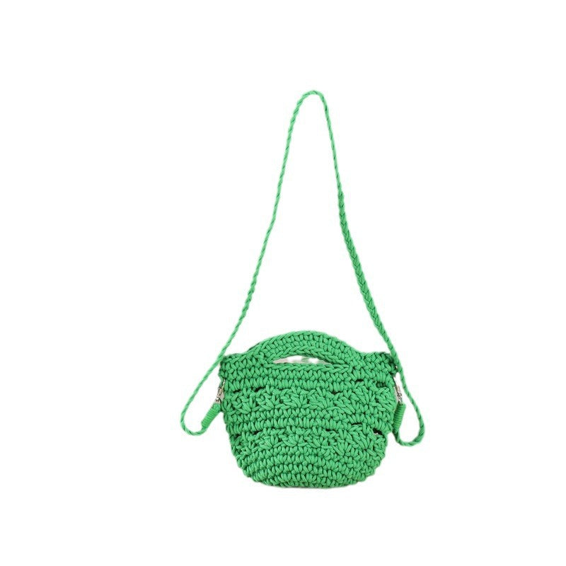 Handgefertigte Umhängetasche mit Einzigartigem Strickdesign Brehn