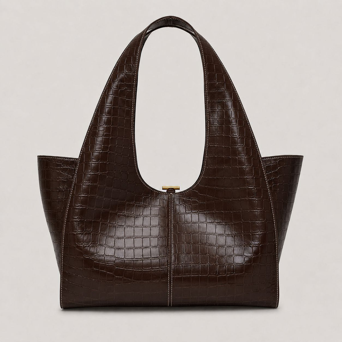Schlanker strukturierter Tote-Handtasche