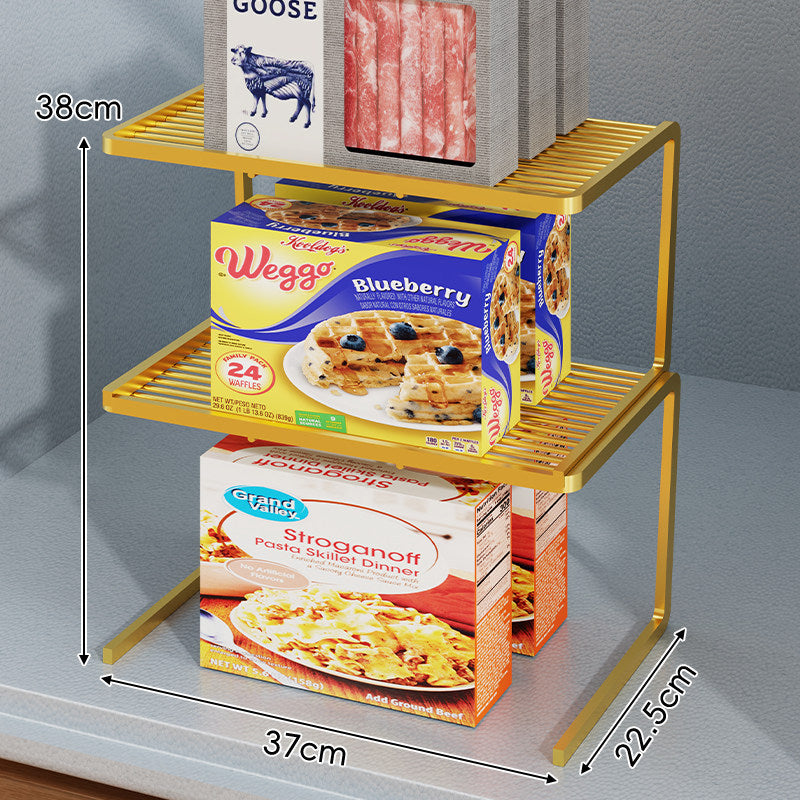 Dreistufiger schlanker eingelassener Arbeitsplatten-Pantry-Regal-Organizer