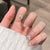 Dekorative Florale Press-On Nagelkunst Brehn