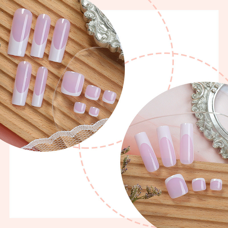 Elegantes skulptiertes Press-On Nagelkunst-Set Brehn
