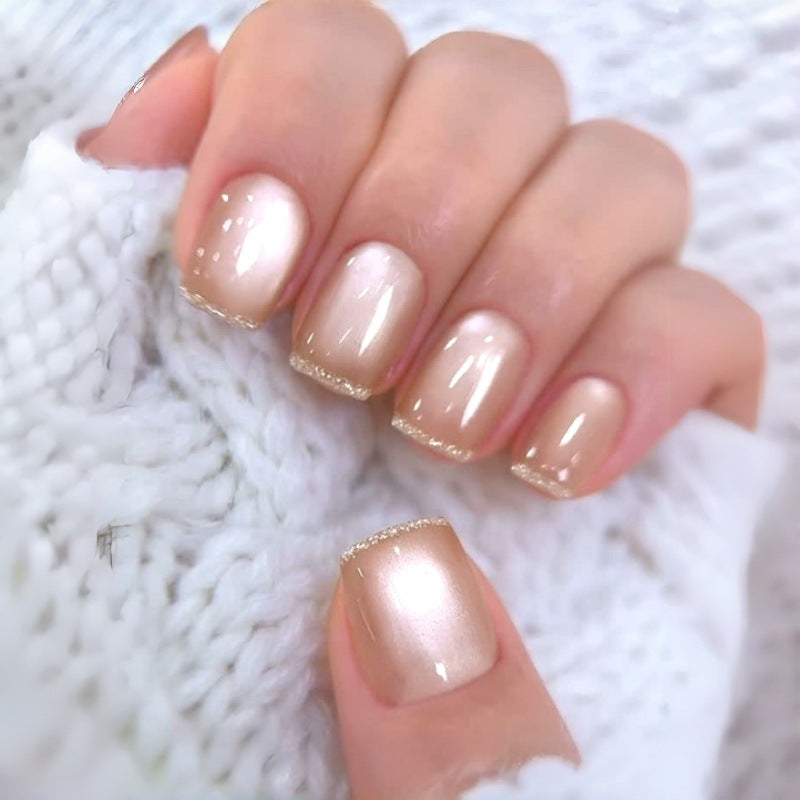 Premium Glänzende Nagelkunst Press-On Nägel Brehn