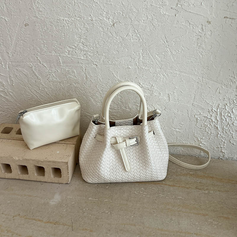 Gewebte Leder Handtasche
