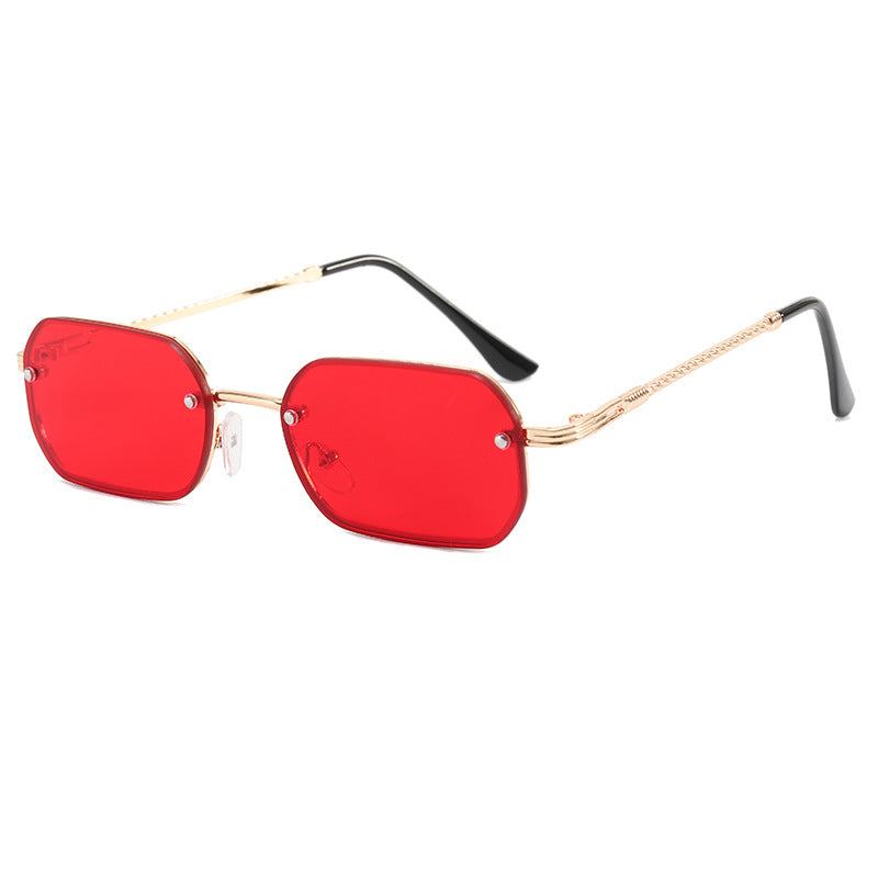 Damen modische Achtkant-Sonnenbrille mit luxuriösen Metallrahmen Brehn