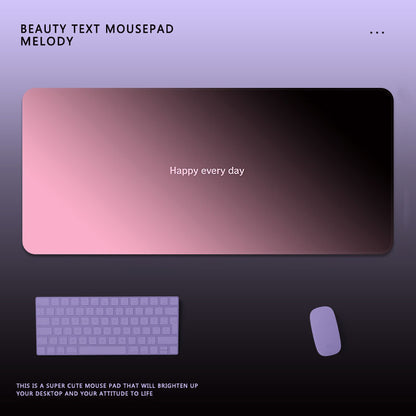 Motivationaler Text Gaming-Mauspad