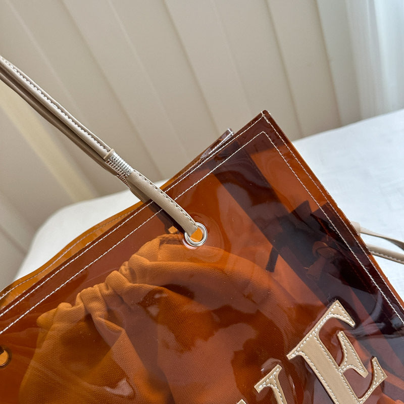 Modische transparente Tragetasche