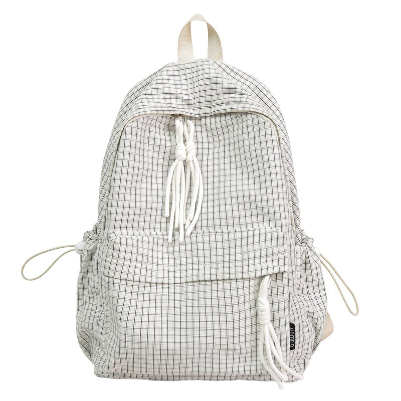 Lässiger karierten Rucksack