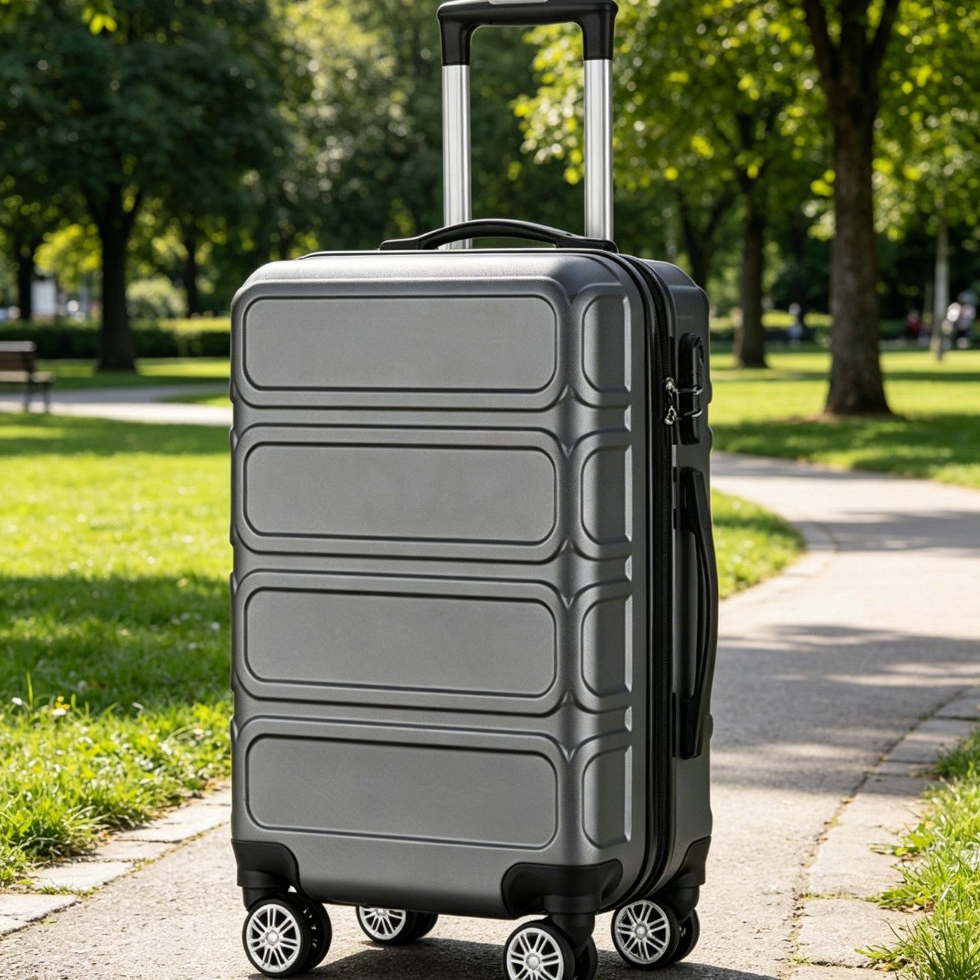 Unisex Hartschale Multi-Funktions Reisekoffer Brehn
