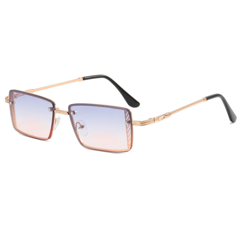 Damen Elegante quadratische Sonnenbrille mit raffinierten Rahmenakzenten Brehn