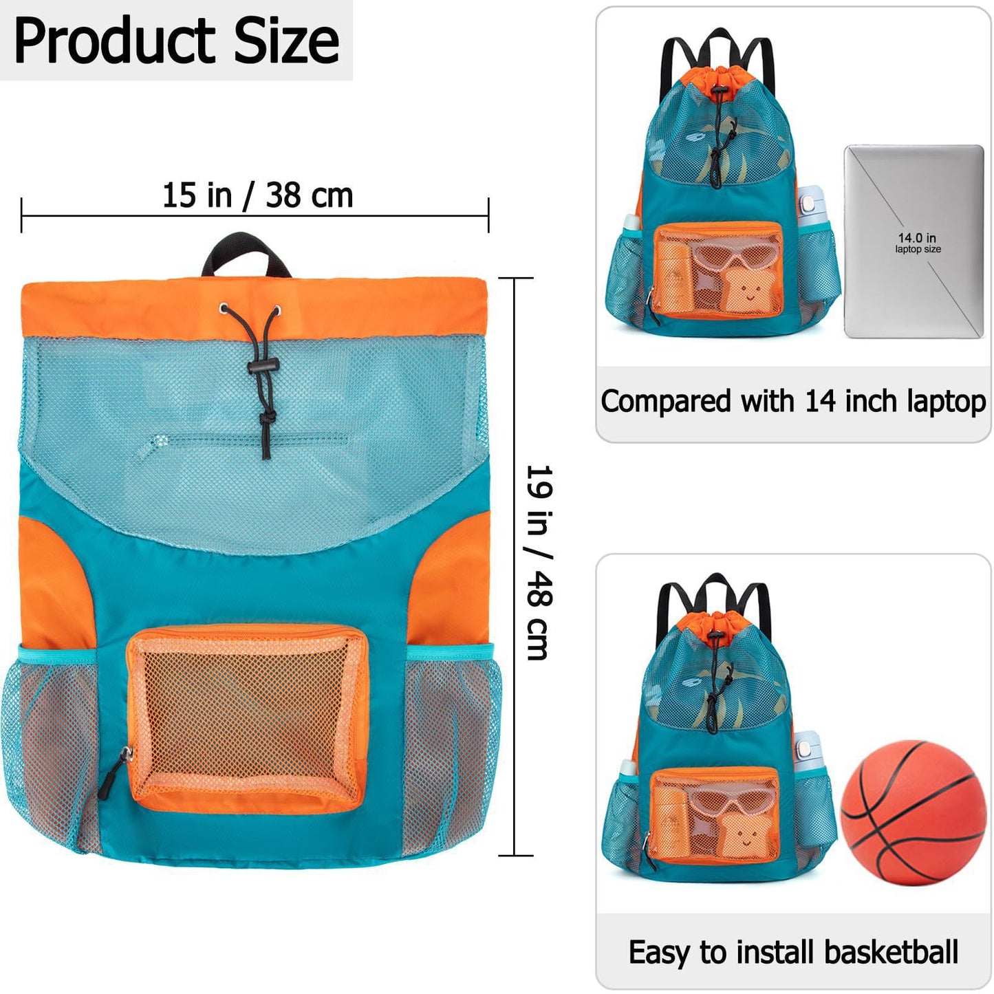 Sportliche Netz-Rucksack Brehn