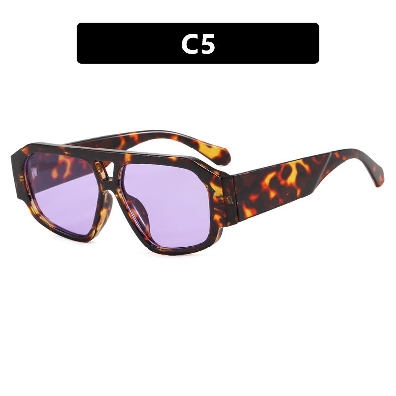 Damen Sonnenbrille mit auffälligem Octagon-Design und UV-Schutz Brehn