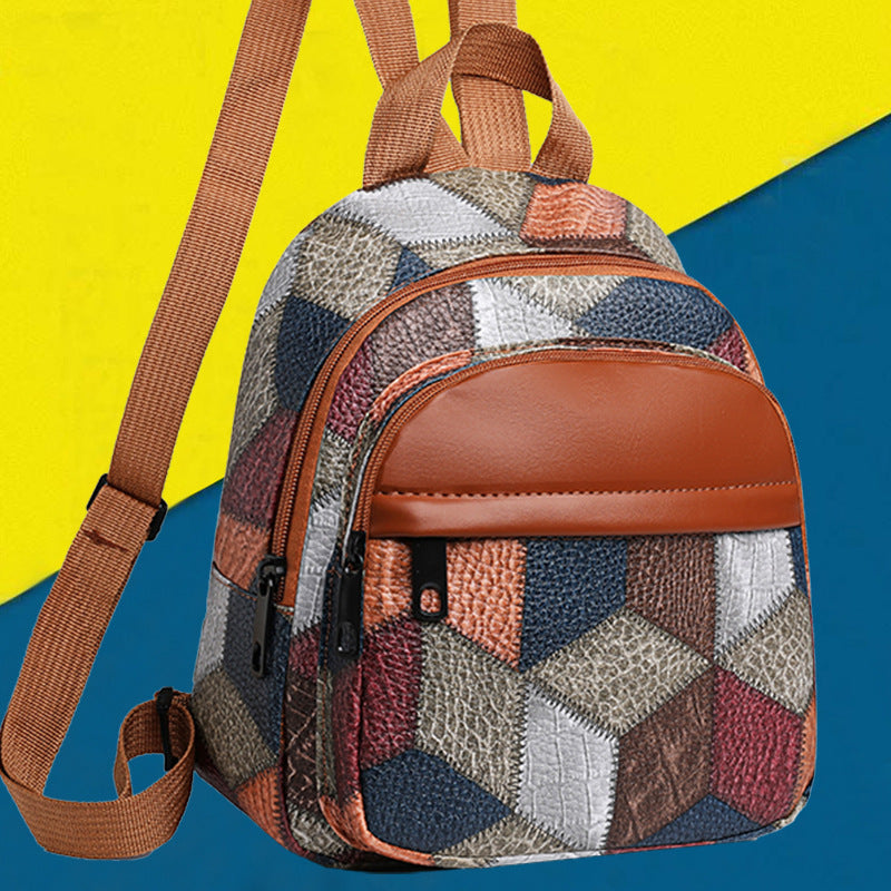 Geometrisches Muster Mini Rucksack Brehn