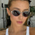 Damen modische Sonnenbrille im eleganten Ovaldesign mit hochwertigem Metallrahmen Brehn