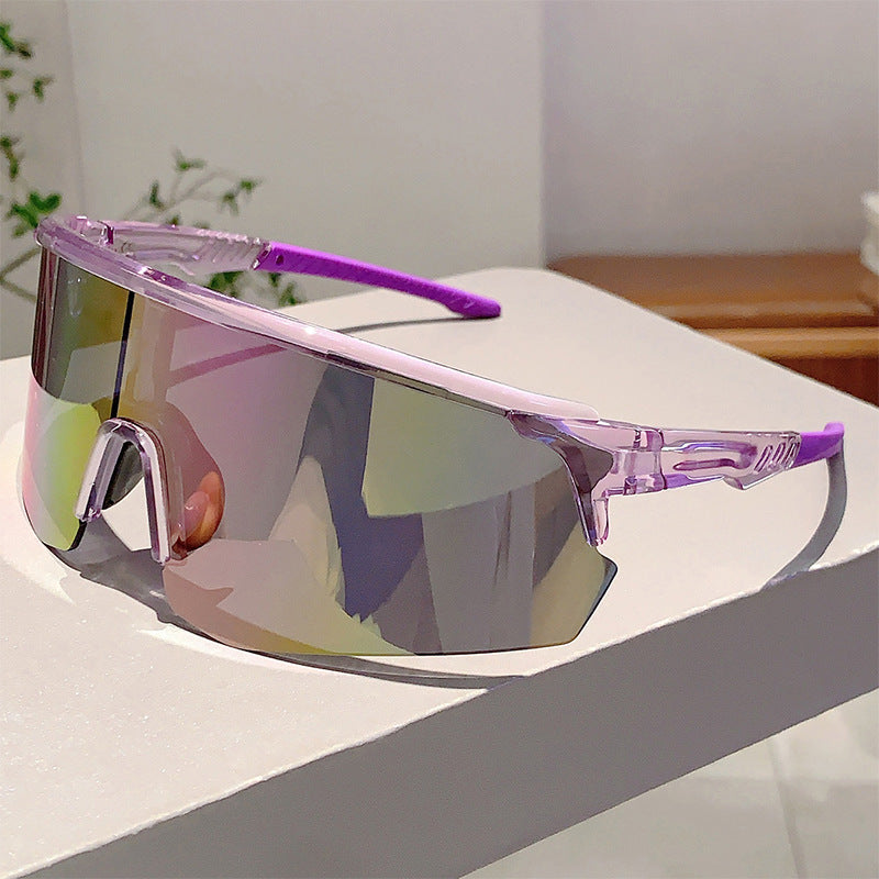 Unisex nan sportliche Performance-Sonnenbrille mit durchgehender Visierlinse und bruchsicherer Polycarbonatlinse Brehn