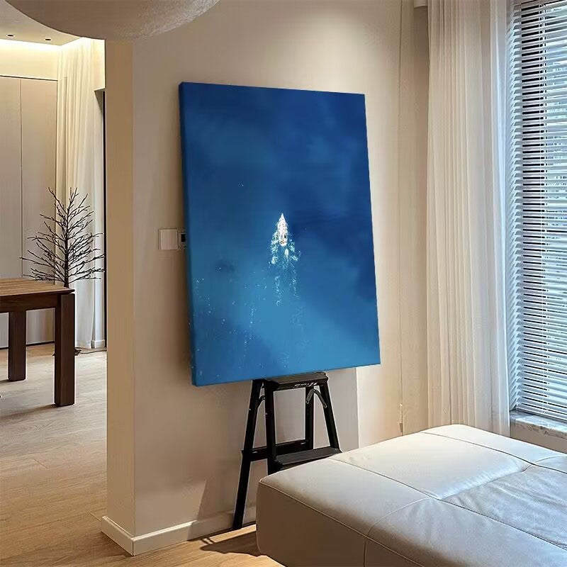 Maritim inspiriertes Wandkunstdruck