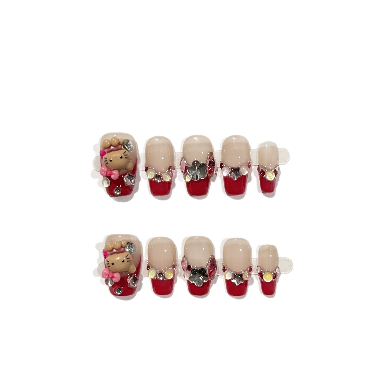 Dekoratives Press-On Nagelkunst Set