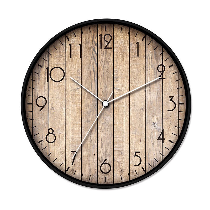 Wanduhr mit Holzoptik Brehn