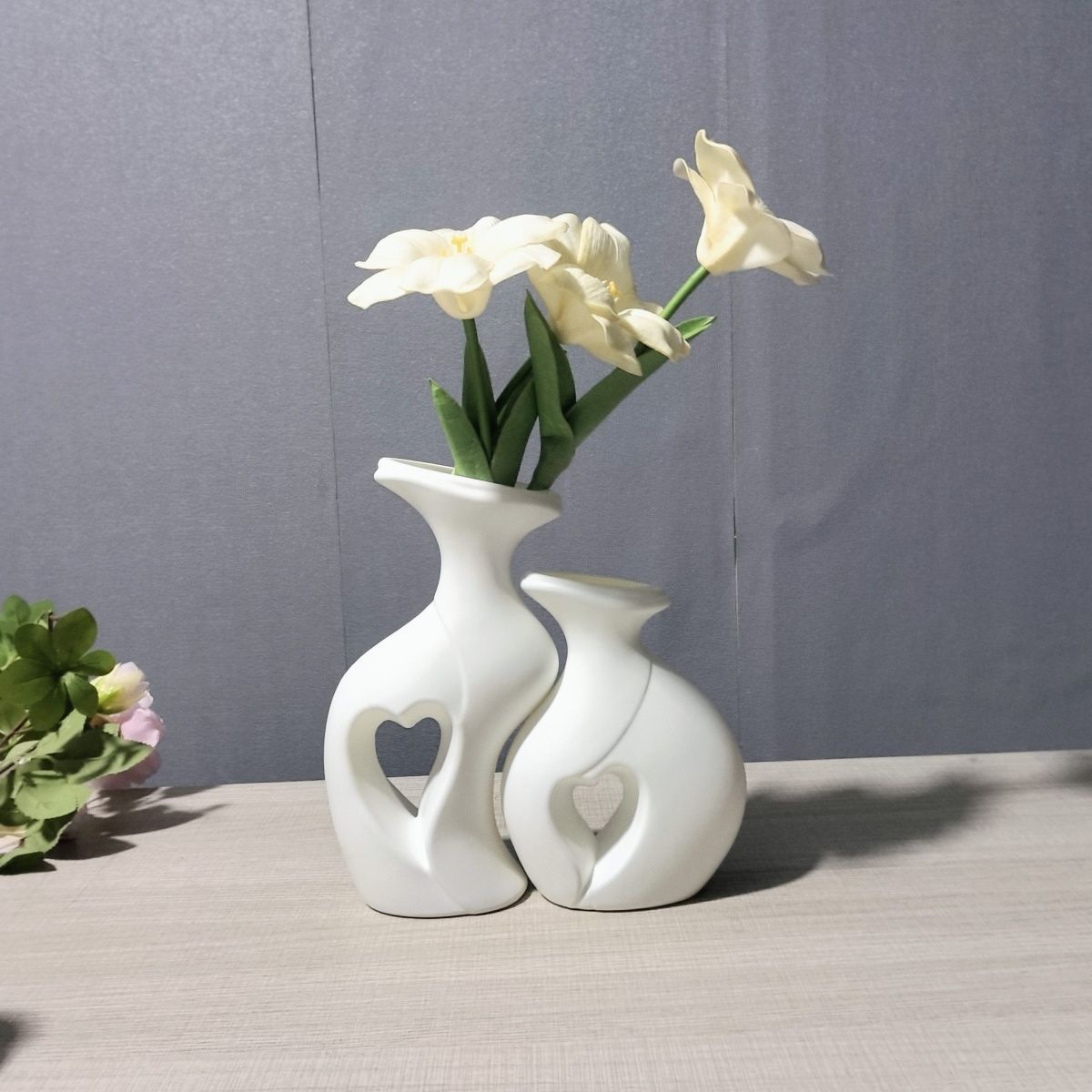 Moderne Herzförmige Dekorative Vase Brehn