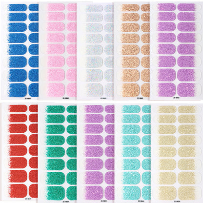 Glitzer Ombre Nagel Wraps