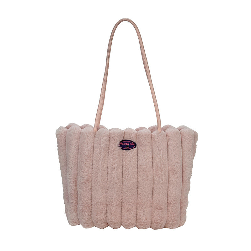 Plüsch-texturiertes Tote Bag