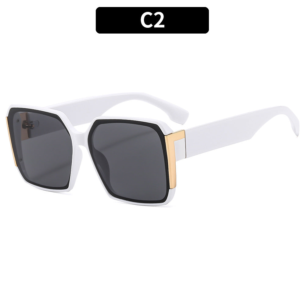 Retro-inspirierte übergroße quadratische Sonnenbrille