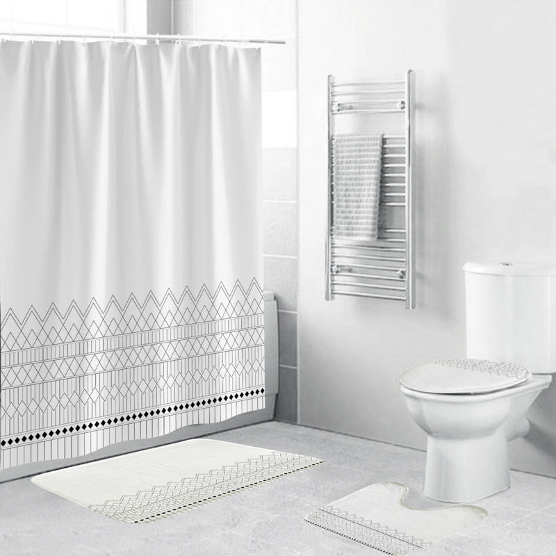 Chevron-Muster-Badezimmer-Set Brehn