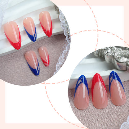 Press-On Nagelkunst Set mit elegantem Farbverlauf Design Brehn