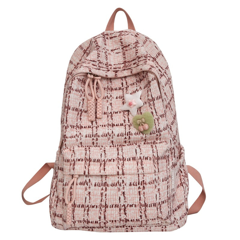 Dekorativer mit Blumen verzierten Rucksack