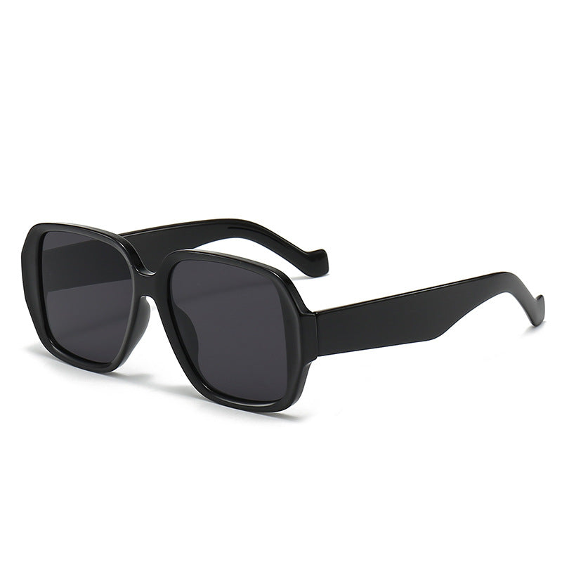 Damen Geometrische Sonnenbrille mit breitem Rahmen Brehn