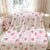Erdbeer-Themen Kuschelfleece-Decke