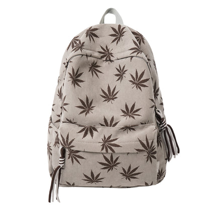 Stylische Blattmuster-Rucksack Brehn