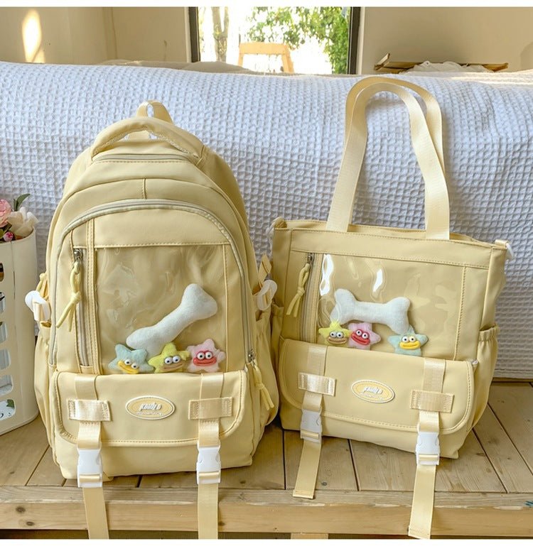 Verspielt Tier-Themen Rucksack und Tote Kombi