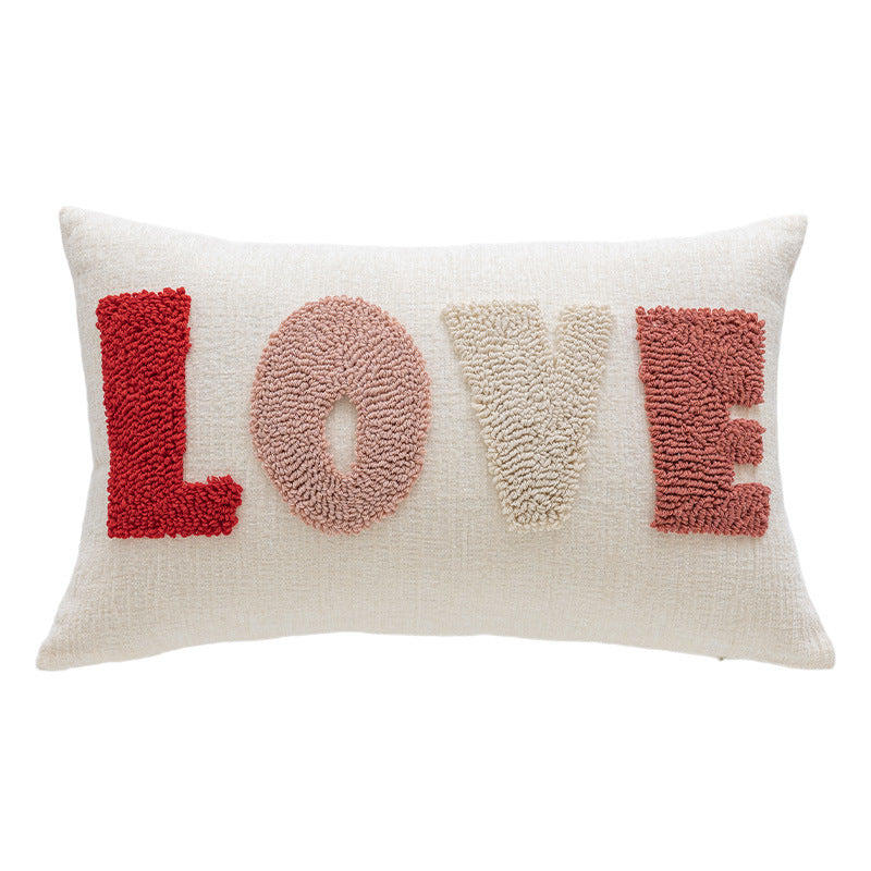 Dekoratives Love-Stitched Kissen